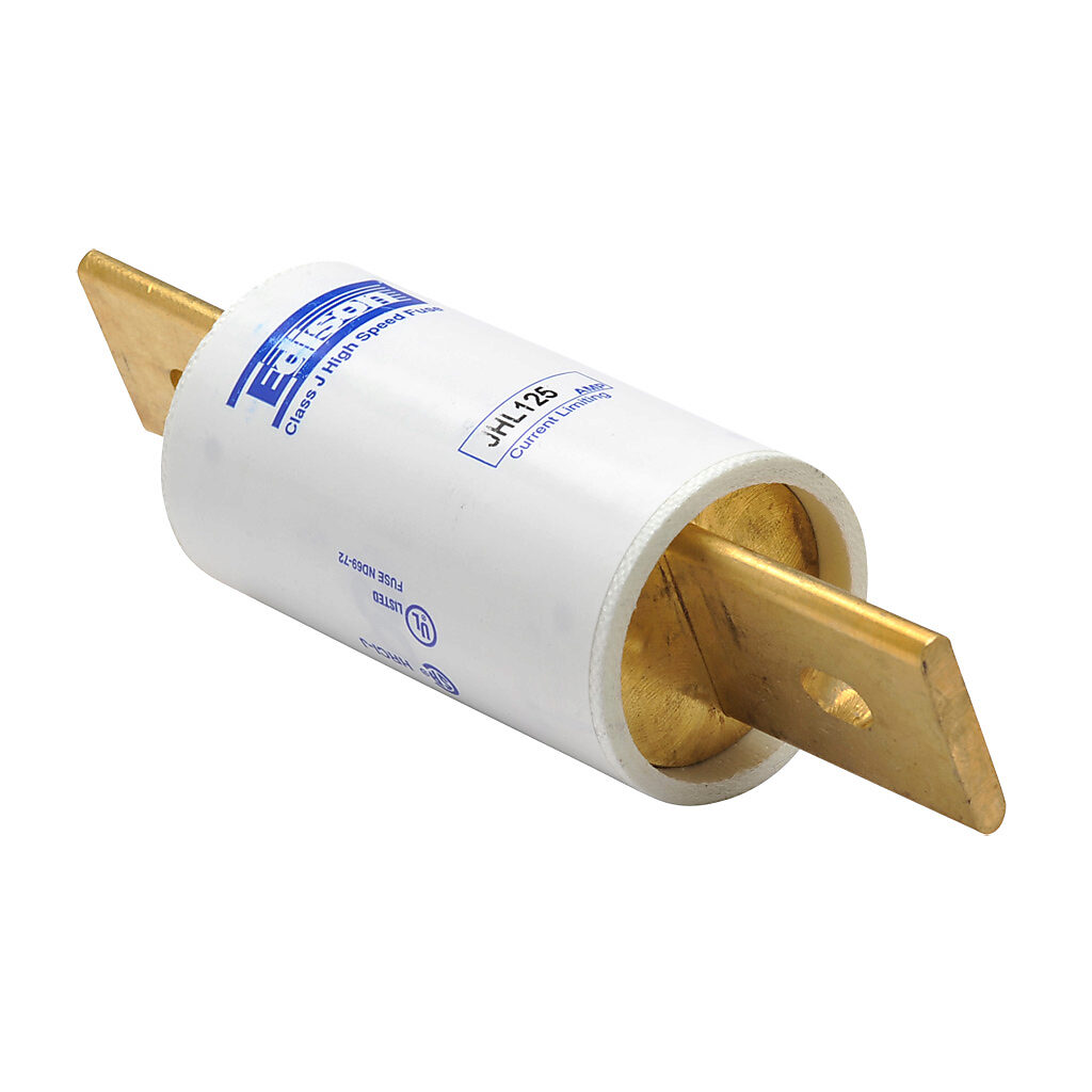 JHL125 - Edison drive fuse, JHL series, Class J, current-limiting, high speed, 125A, 600 VAC, knife blade, feeder/branch, semiconductor protection applications.