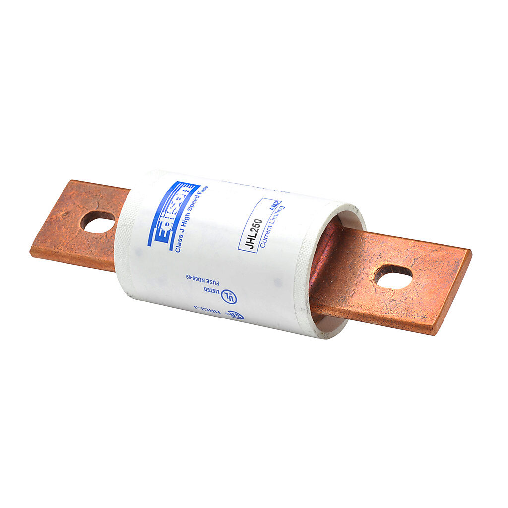 JHL250 - Edison drive fuse, JHL series, Class J, current-limiting, high speed, 250A, 600 VAC, knife blade, feeder/branch, semiconductor protection applications.