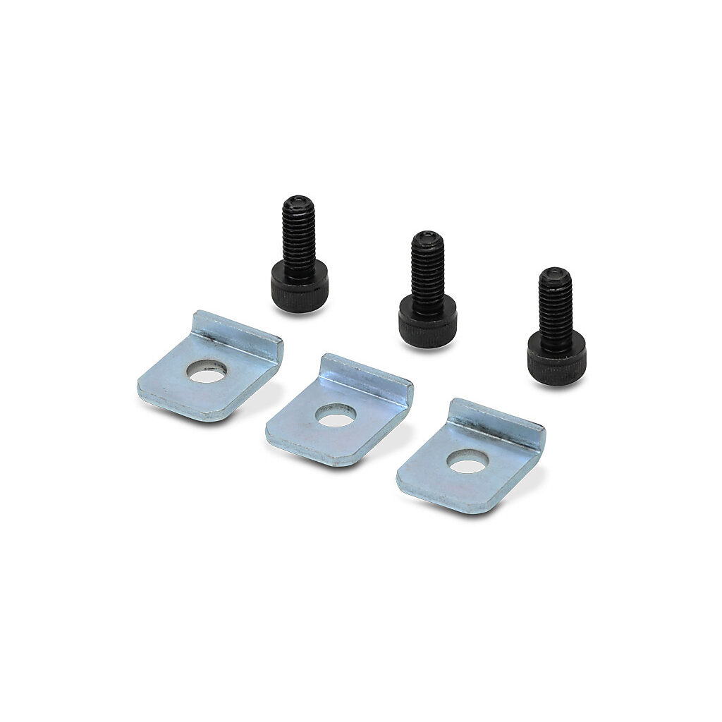 KM-9D - JTEKT servo mount clamp, metal. For use with JTEKT TRD-GK series encoders. Mounting hardware included.