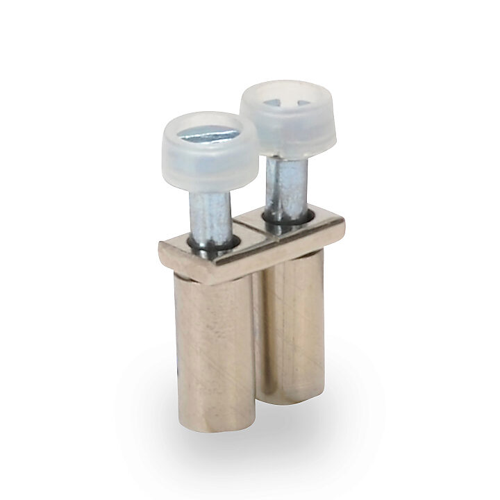 KN-2J12 - Konnect-It terminal block jumper, screw-down type, 2-pole, 24A, 750V. Package of 25. For use with KN-T12 or KN-D12 series block.