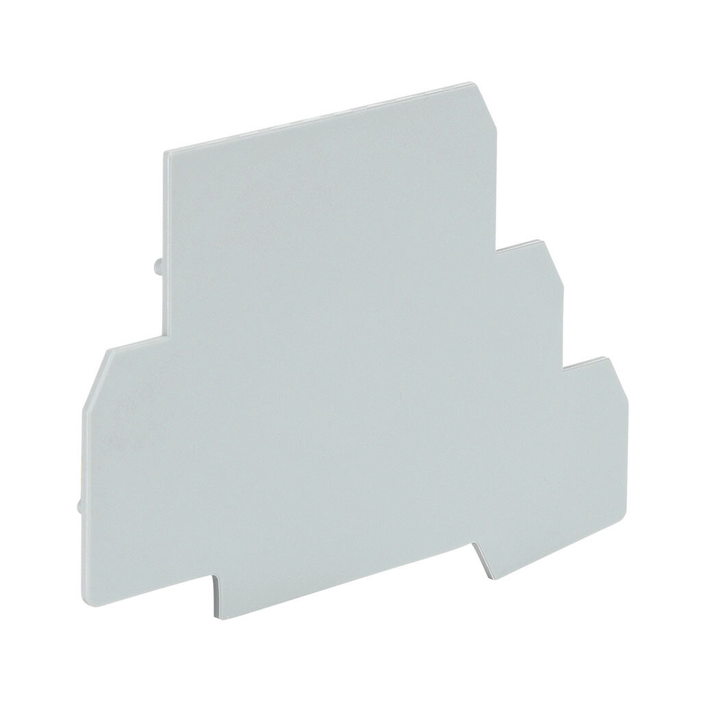 KN-EC-F10-NG - Konnect-It terminal block end cover, gray. Package of 10. For use with KN-F10xx-NG series blocks.