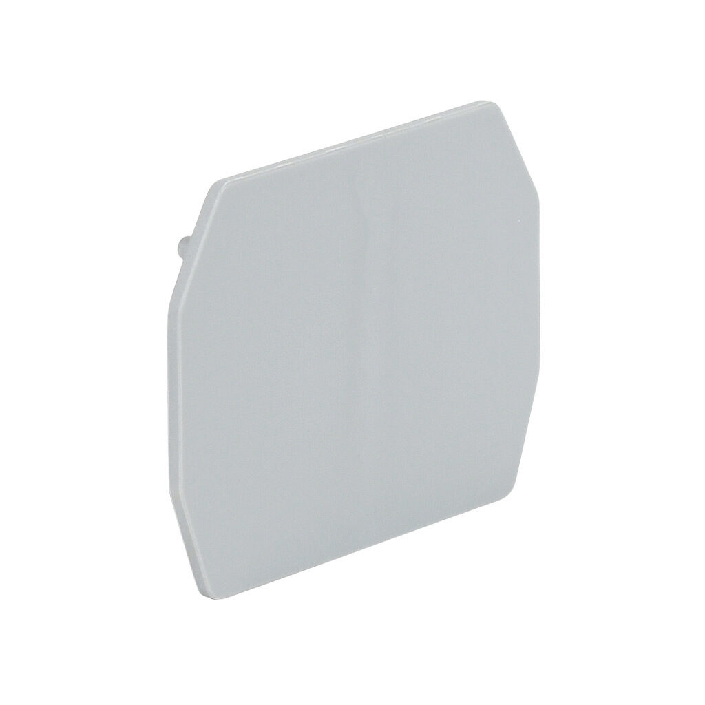 KN-ECFRK10GRY-25 - Konnect-It terminal block end cover, gray. Package of 25. For use with KN-FRK10 series blocks.