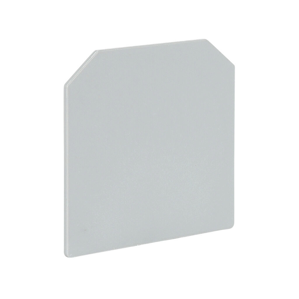 KN-ECRNG-3GRY - Konnect-It terminal block end cover, gray. Package of 25. For use with KN-RNG25 series blocks.