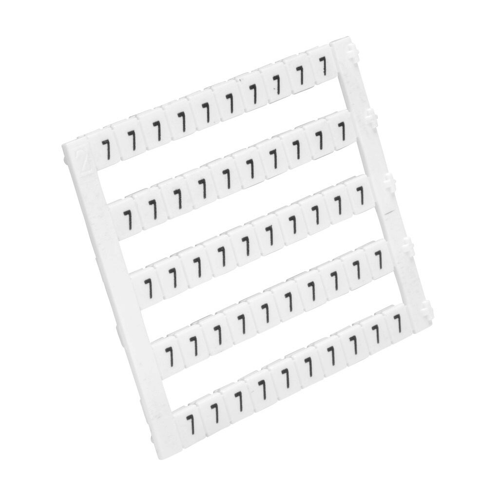 KN-L5-7 - Konnect-It marking tag, 5 x 5mm, single number (7). Package of 500. For use with Konnect-It terminal block.