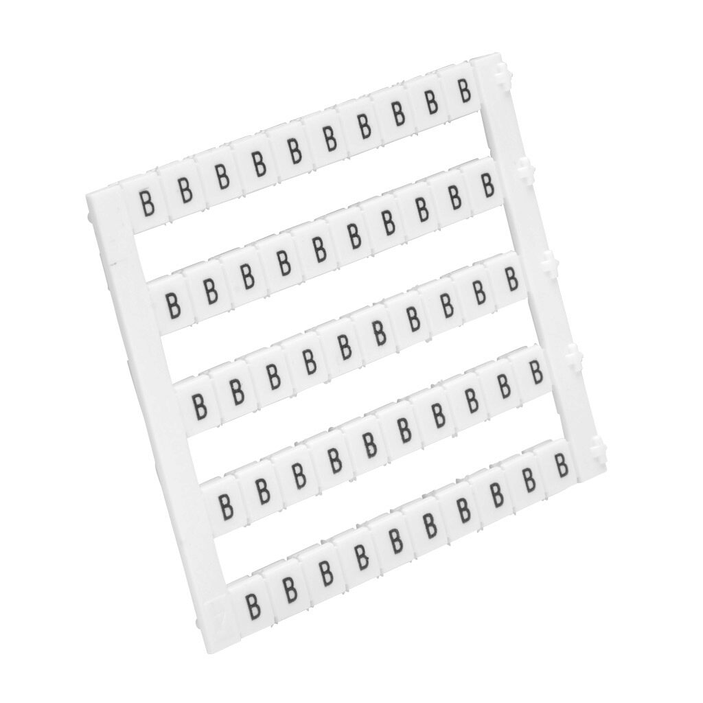 KN-L5-B - Konnect-It marking tag, 5 x 5mm, single character (B). Package of 500. For use with Konnect-It terminal block.