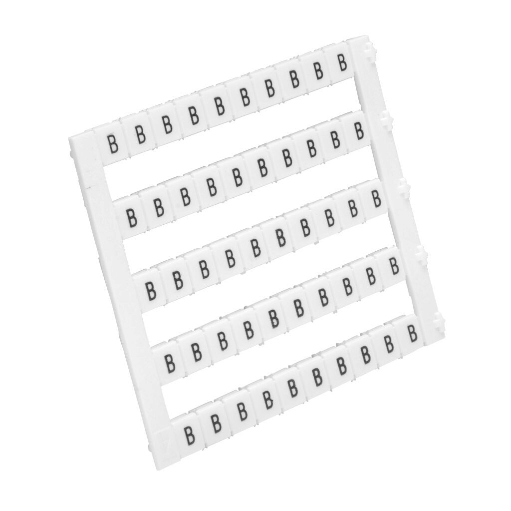 KN-L5-B-250 - Konnect-It marking tag, 5 x 5mm, single character (B). Package of 250. For use with Konnect-It terminal block.
