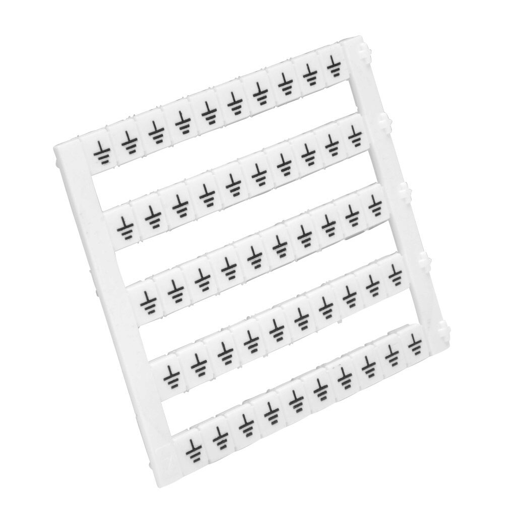 KN-L5-GND - Konnect-It marking tag, 5 x 5mm, printed with (GND). Package of 500. For use with Konnect-It terminal block.