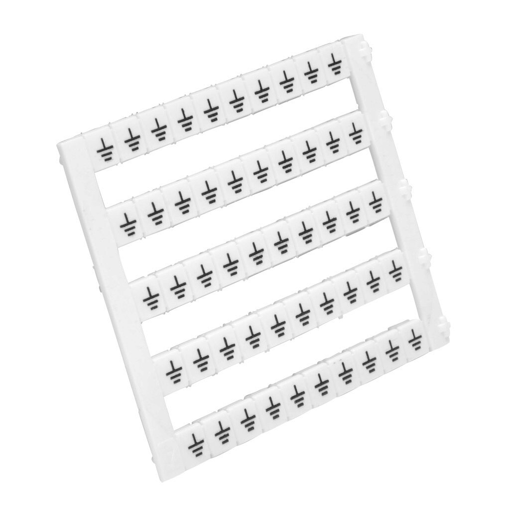 KN-L5-GND-250 - Konnect-It marking tag, 5 x 5mm, printed with (GND). Package of 250. For use with Konnect-It terminal block.