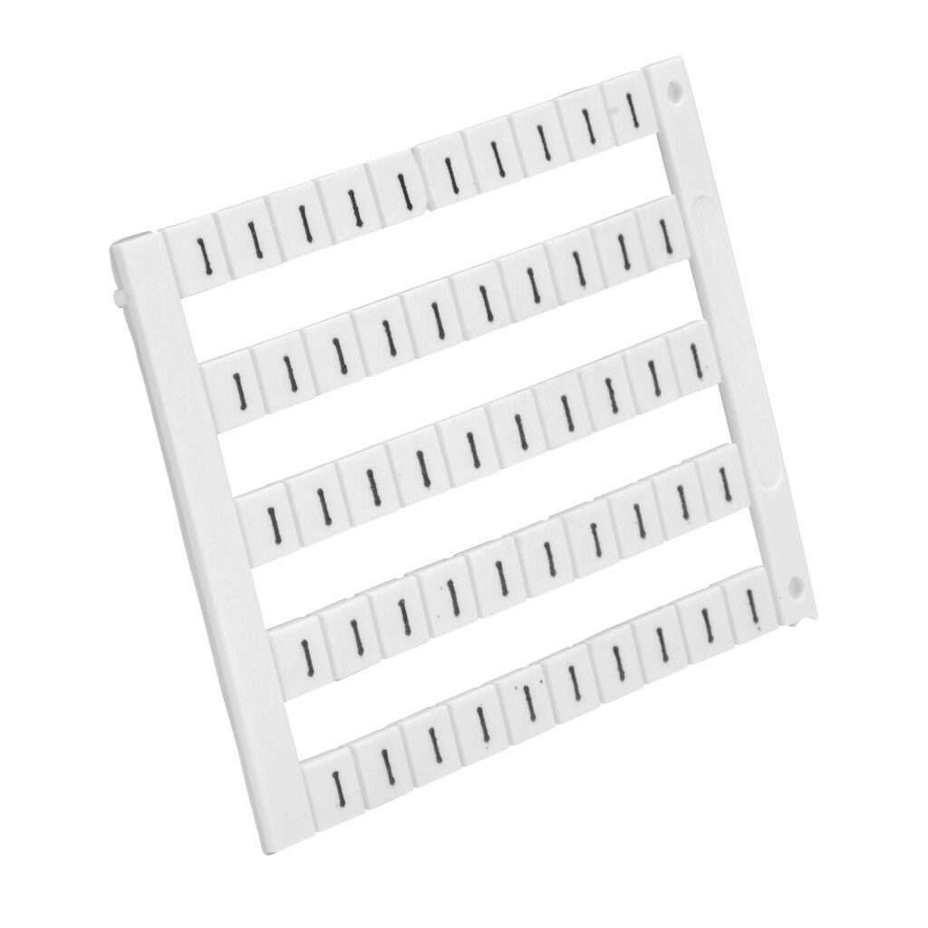 KN-L5-I - Konnect-It marking tag, 5 x 5mm, single character (I). Package of 500. For use with Konnect-It terminal block.