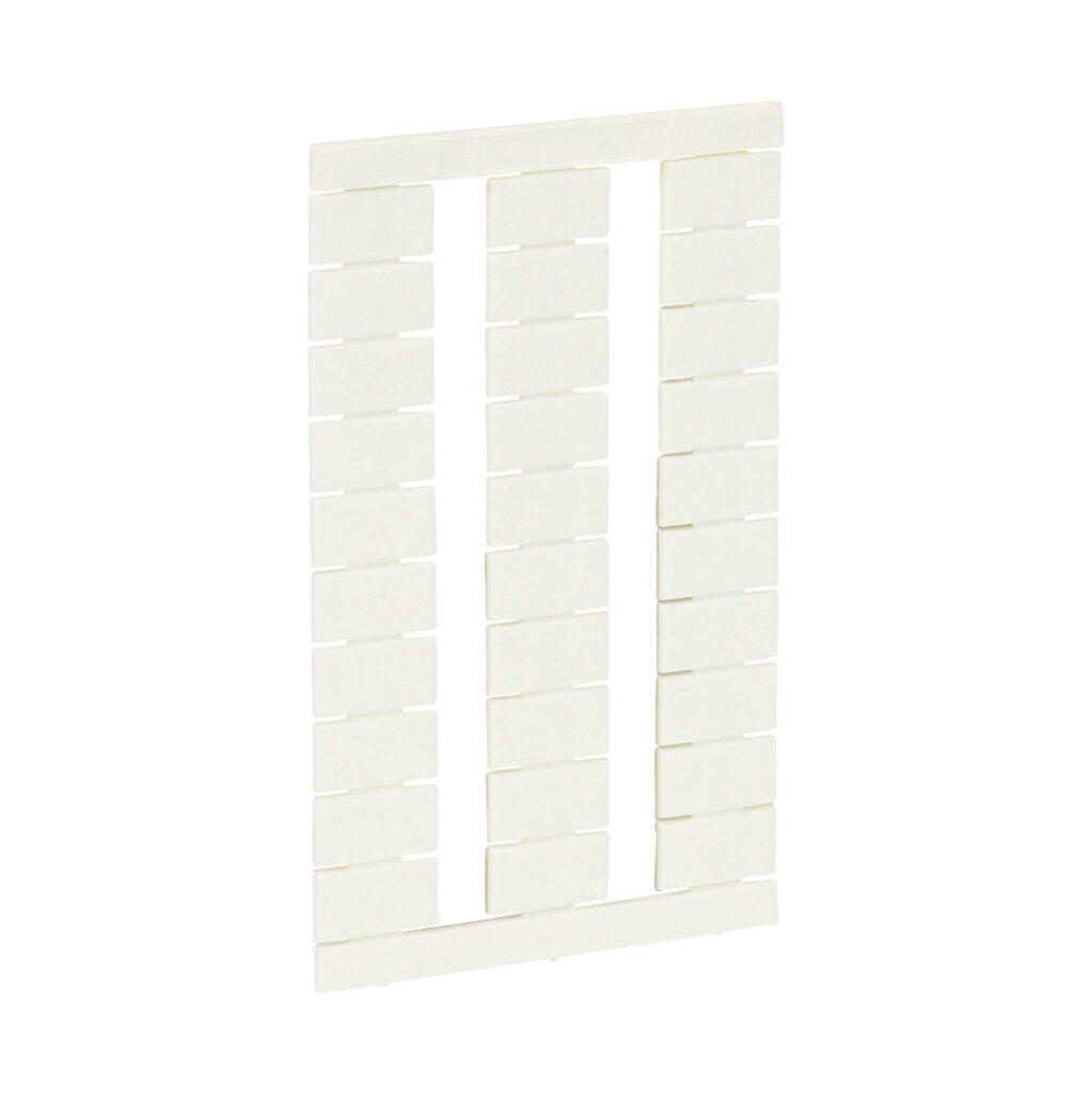 KN-L6P5-BLNK-300 - Konnect-It marking tag, 6 x 11.5mm, blank. Package of 300. For use with Konnect-It terminal block 6.5mm or wider.