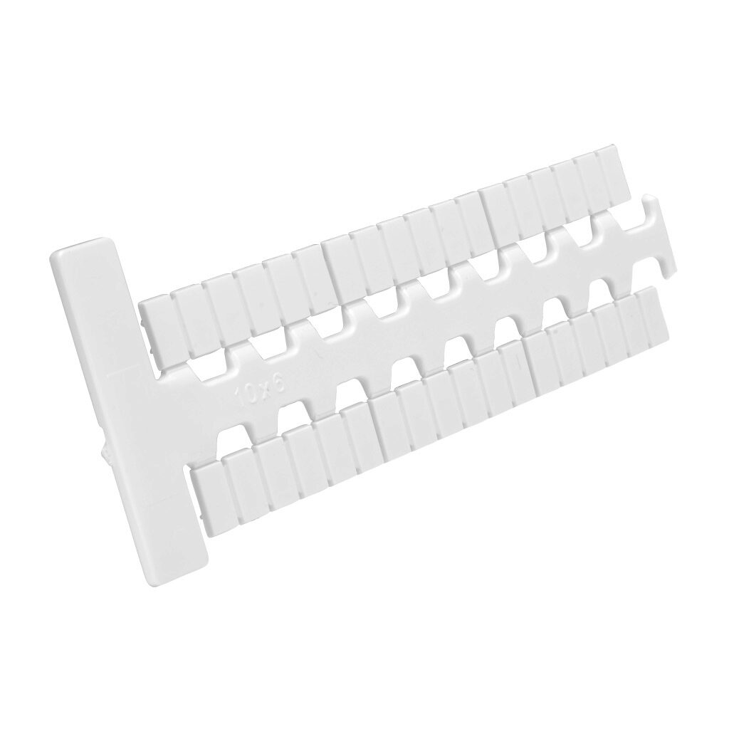 KN-L6X-BLNK - Konnect-It marking tag, 6 x 10mm, blank. Package of 360. For use with Konnect-It terminal block 6mm or wider.