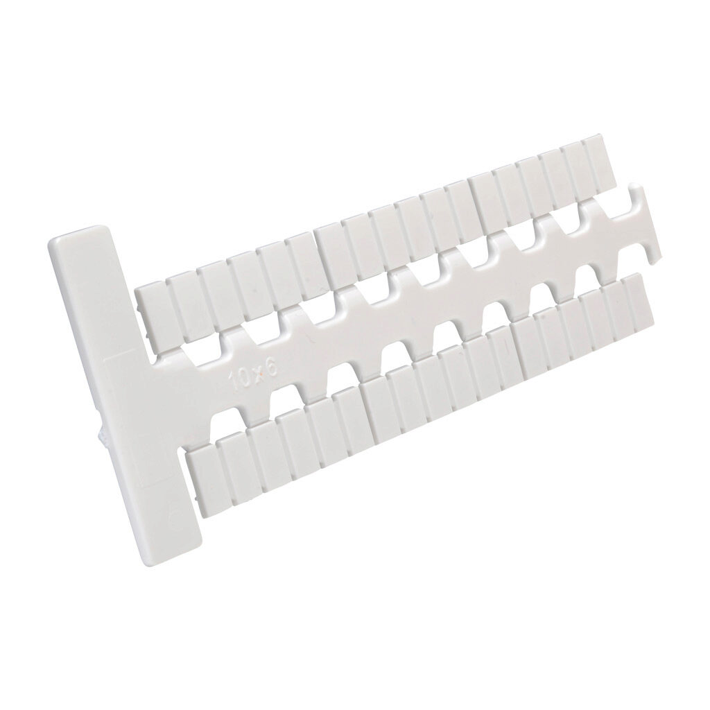 KN-L6X-BLNK-180 - Konnect-It marking tag, 6 x 10mm, blank. Package of 180. For use with Konnect-It terminal block 6mm or wider.
