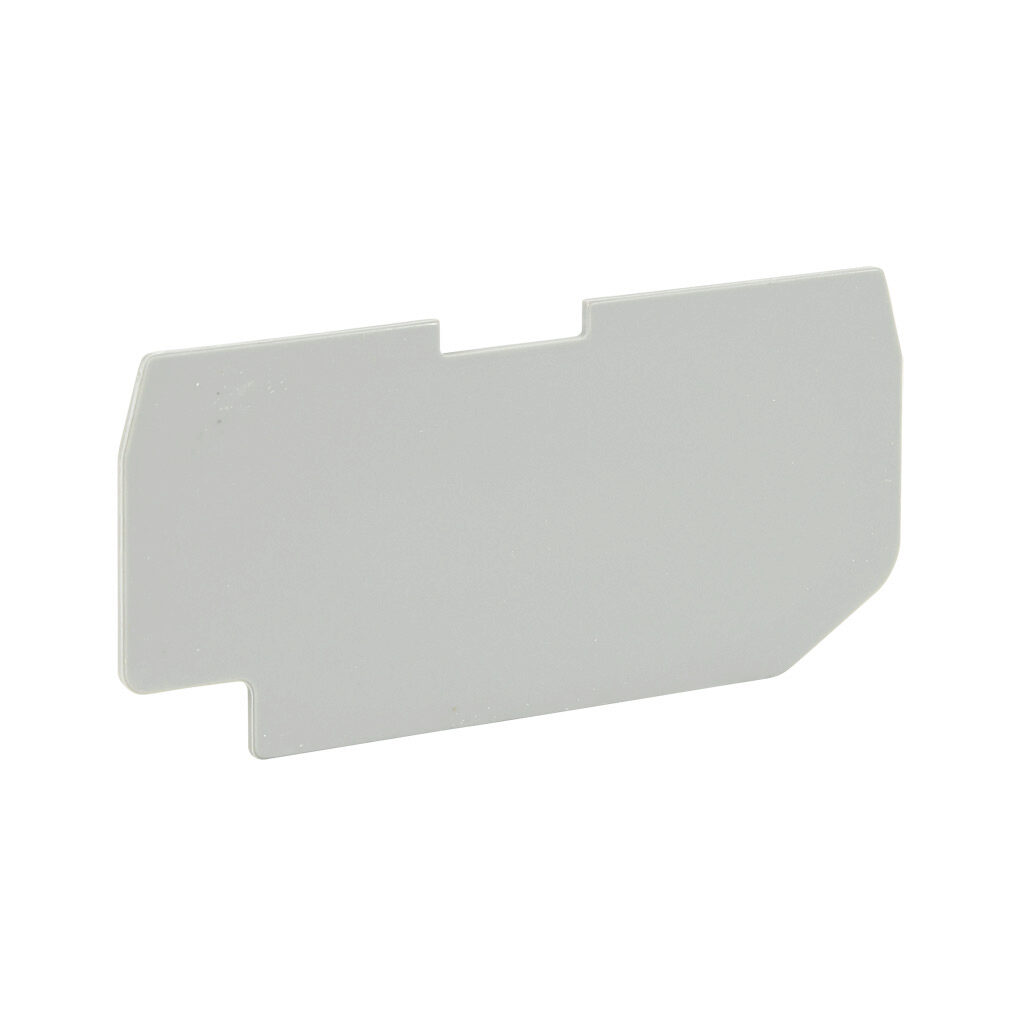 KN-PEC25-22 - Konnect-It terminal block end cover, gray. Package of 50. For use with KN-P25-1-2 series blocks.