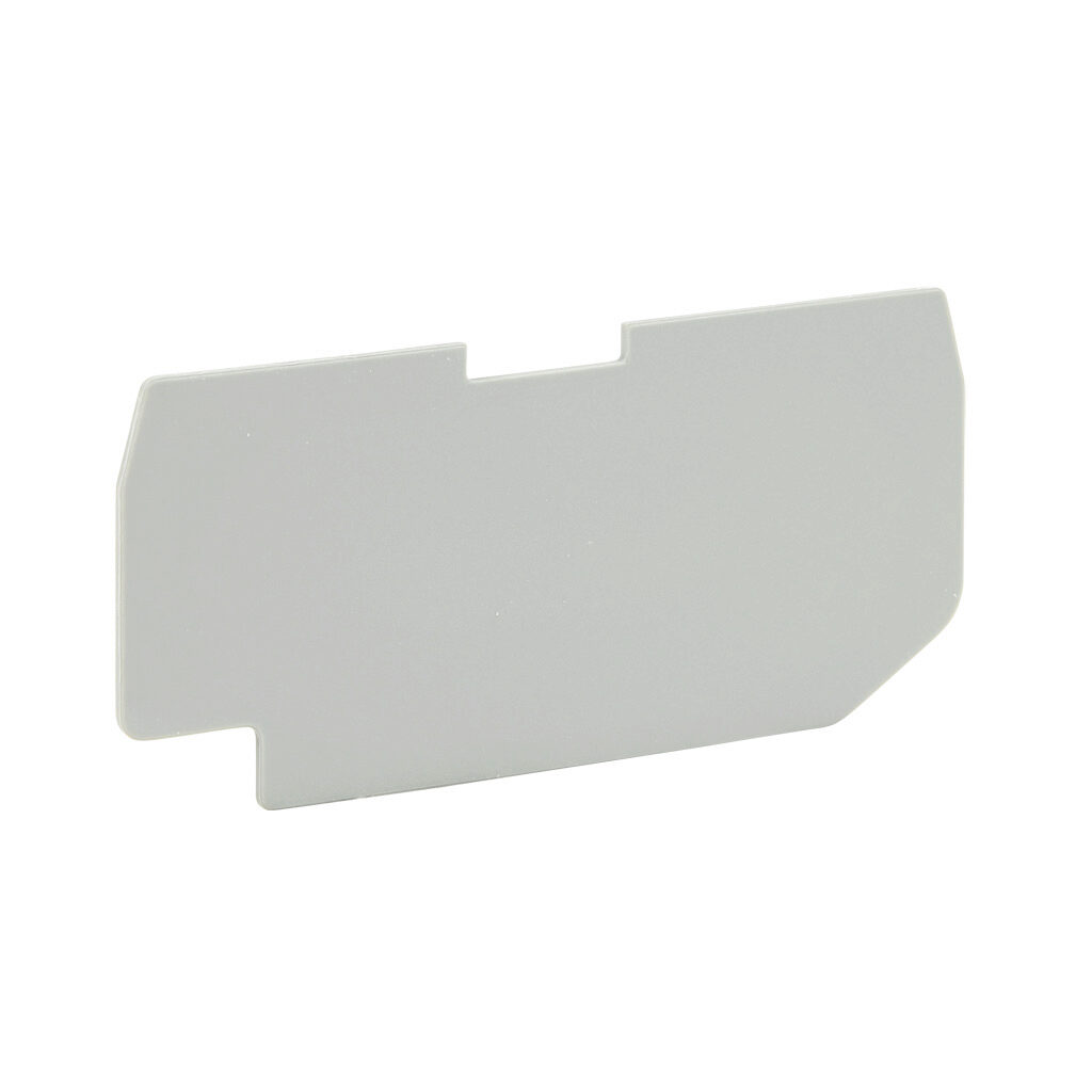 KN-PEC25-22-25 - Konnect-It terminal block end cover, gray. Package of 25. For use with KN-P25-1-2 series blocks.