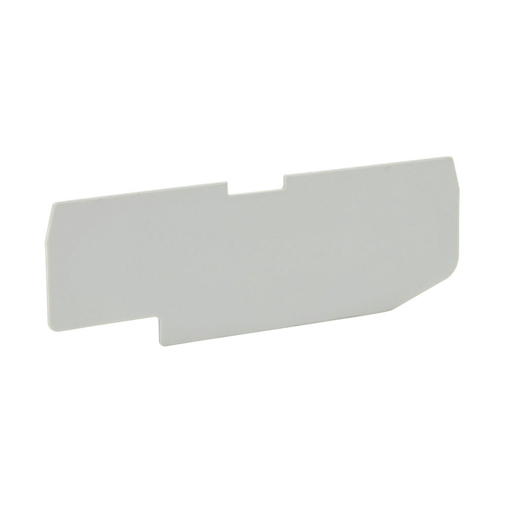 KN-PEC25-23 - Konnect-It terminal block end cover, gray. Package of 50. For use with KN-P25CDIS-2-2 series blocks.