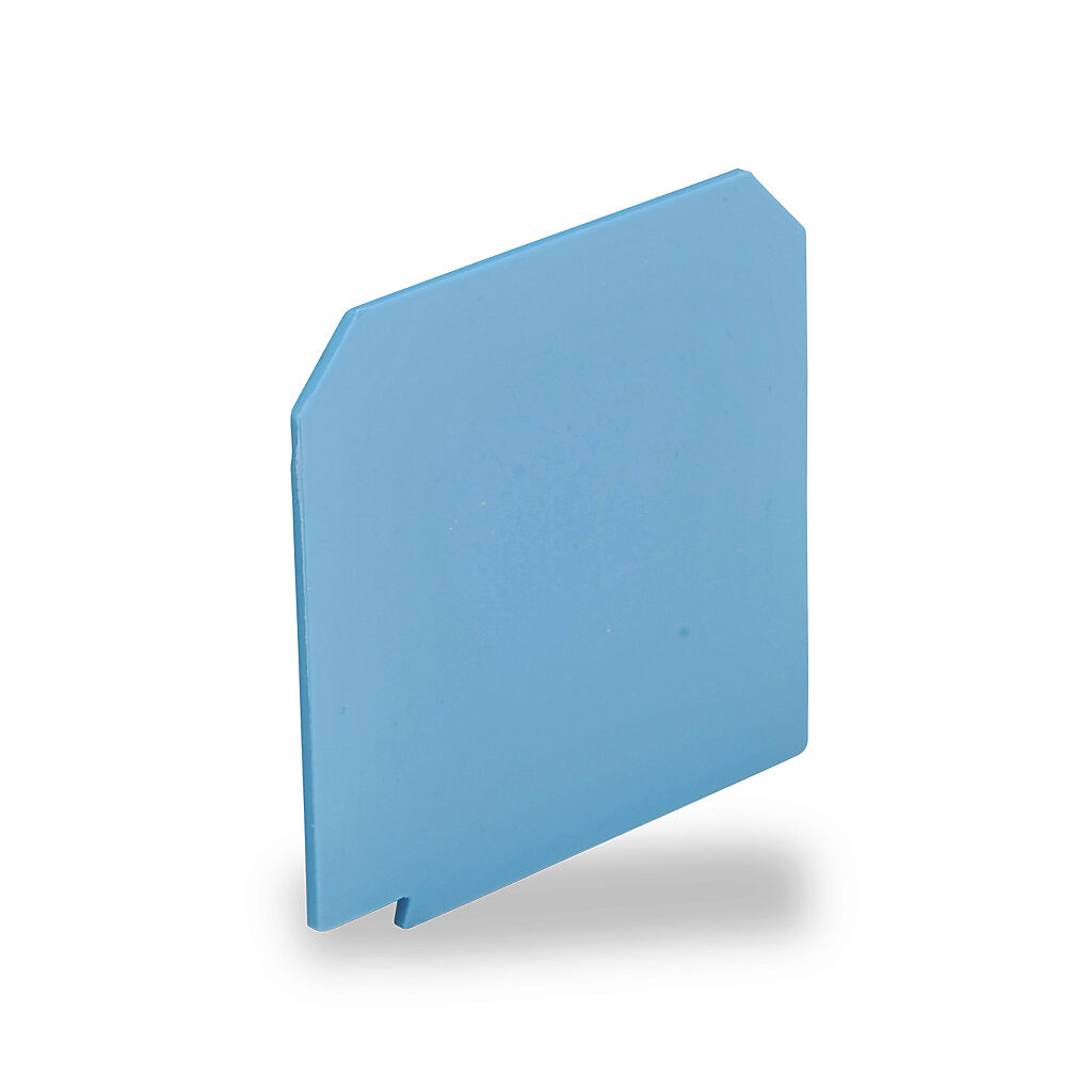 KN-ST1BLU - Konnect-It terminal block separator, blue. Package of 10. For use with KN-T12 to KN-T6 series terminal blocks except KN-T12SP4 and KN-T12SP4-25.