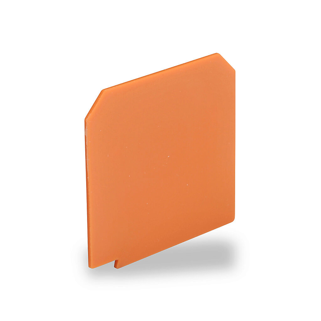 KN-ST1ORG - Konnect-It terminal block separator, orange. Package of 10. For use with KN-T12 to KN-T6 series terminal blocks except KN-T12SP4 and KN-T12SP4-25.