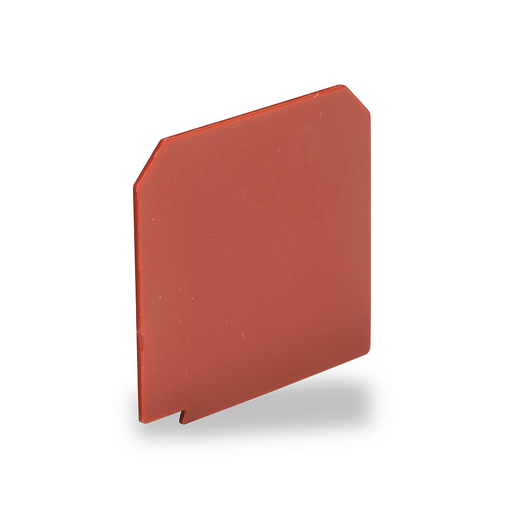 KN-ST1RED - Konnect-It terminal block separator, red. Package of 10. For use with KN-T12 to KN-T6 series terminal blocks except KN-T12SP4 and KN-T12SP4-25.