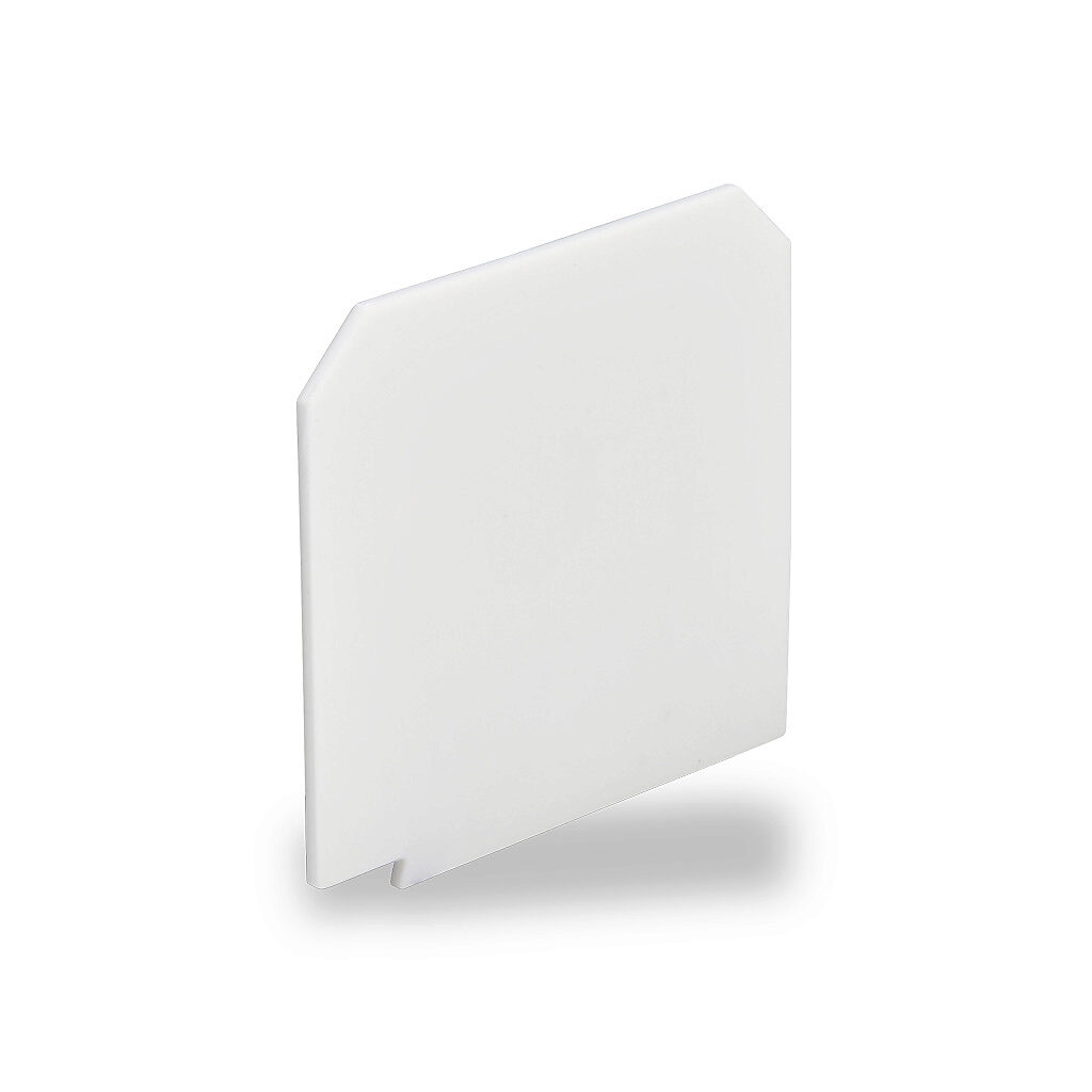 KN-ST1WHT - Konnect-It terminal block separator, white. Package of 10. For use with KN-T12 to KN-T6 series terminal blocks except KN-T12SP4 and KN-T12SP4-25.