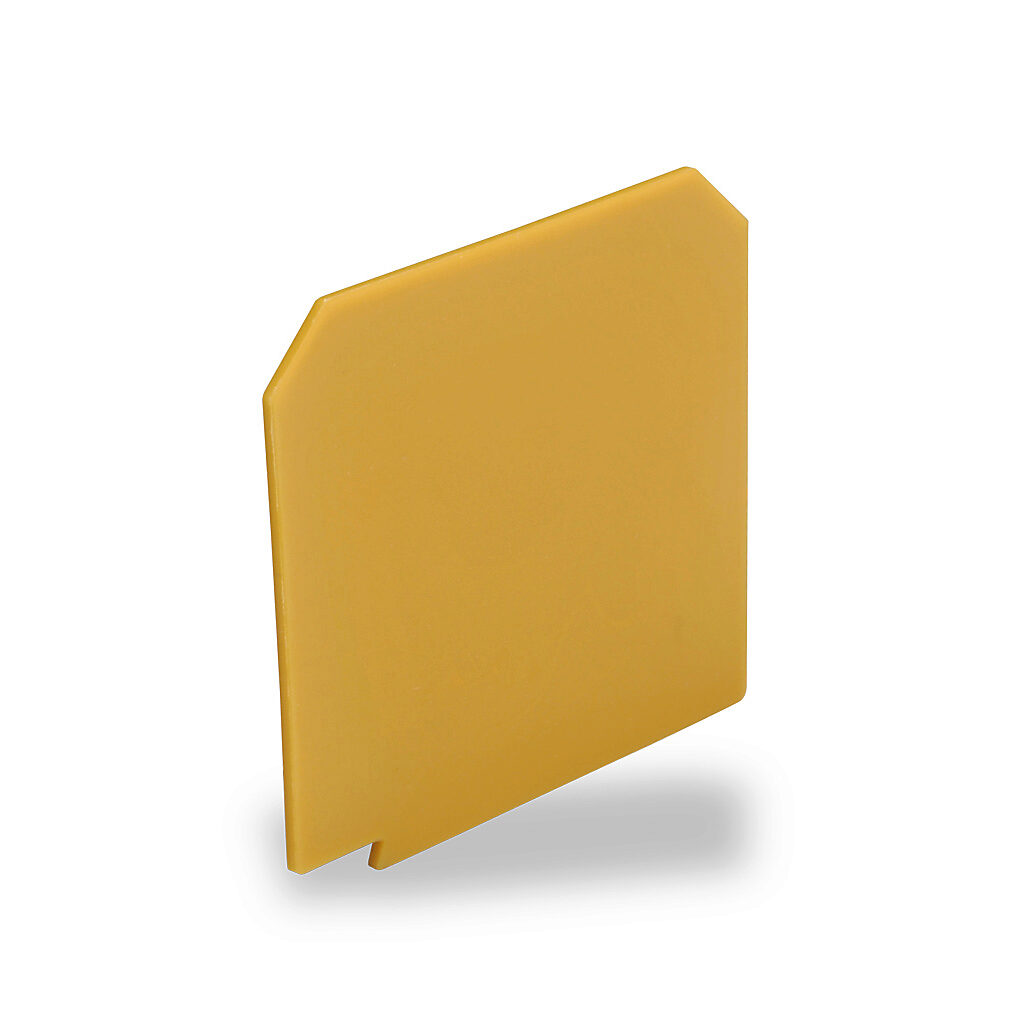 KN-ST1YEL - Konnect-It terminal block separator, yellow. Package of 10. For use with KN-T12 to KN-T6 series terminal blocks except KN-T12SP4 and KN-T12SP4-25.
