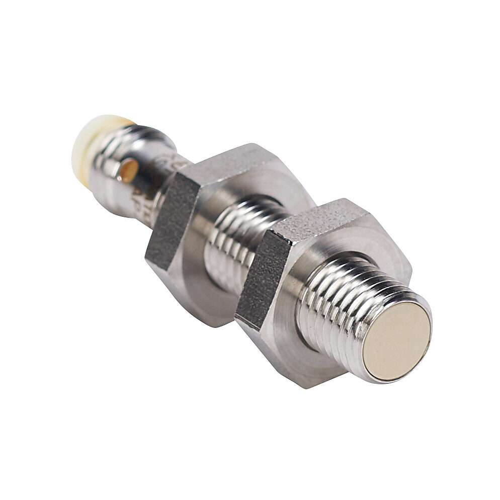 KSE-AP-3F - AutomationDirect inductive proximity sensor, tubular, 8mm diameter x 40mm body, 316 stainless steel housing, PNP, N.O. output, 3mm sensing distance, flush, 2 kHz switching frequency, IP65 IP66 IP67 IP68 IP69K, 3-pin M8 quick-disconnect.