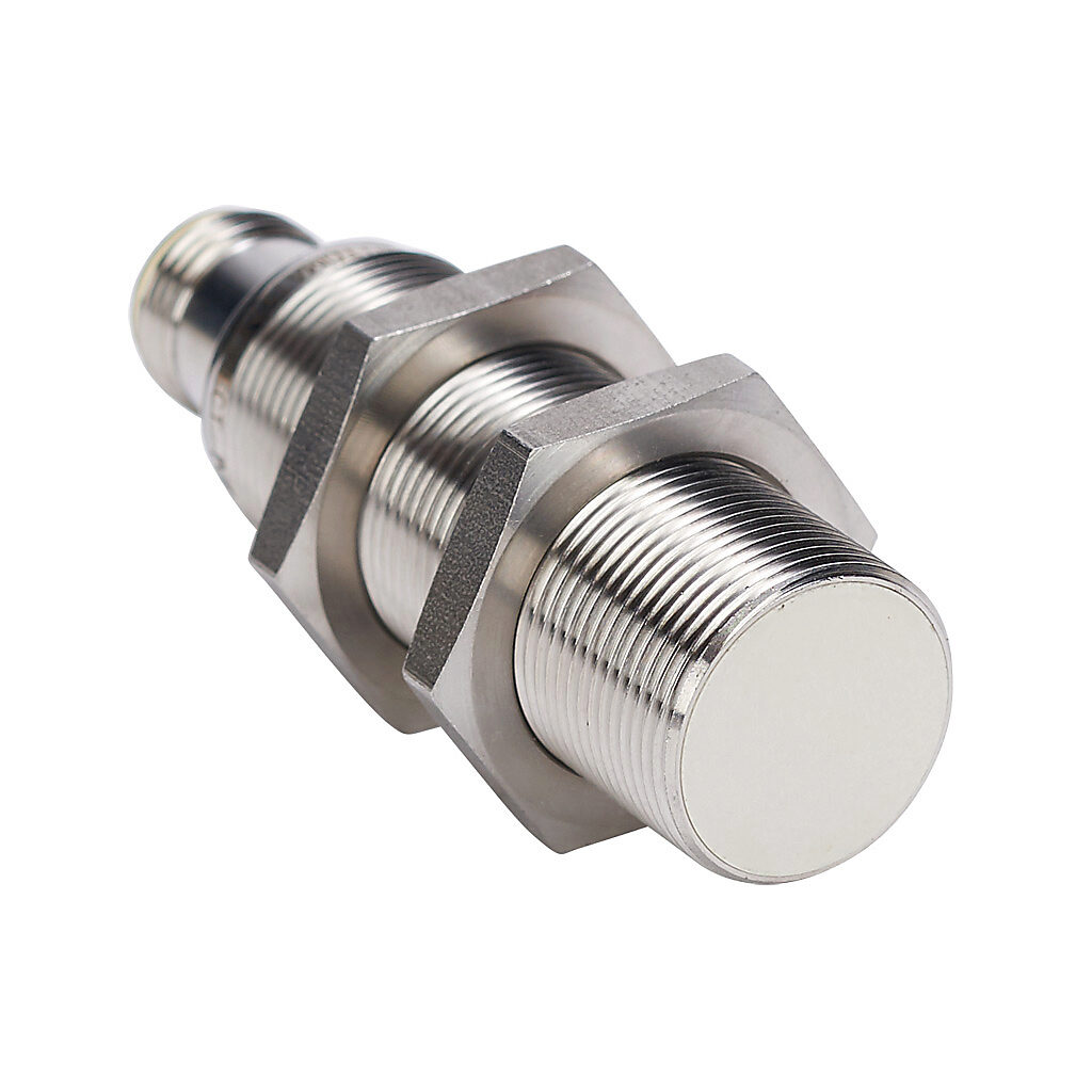 KSK-AP-3H - AutomationDirect inductive proximity sensor, tubular, 18mm diameter x 60mm body, 316 stainless steel housing, PNP, N.O. output, 8mm sensing distance, flush, 2 kHz switching frequency, IP65 IP66 IP67 IP68 IP69K, 4-pin M12 quick-disconnect.