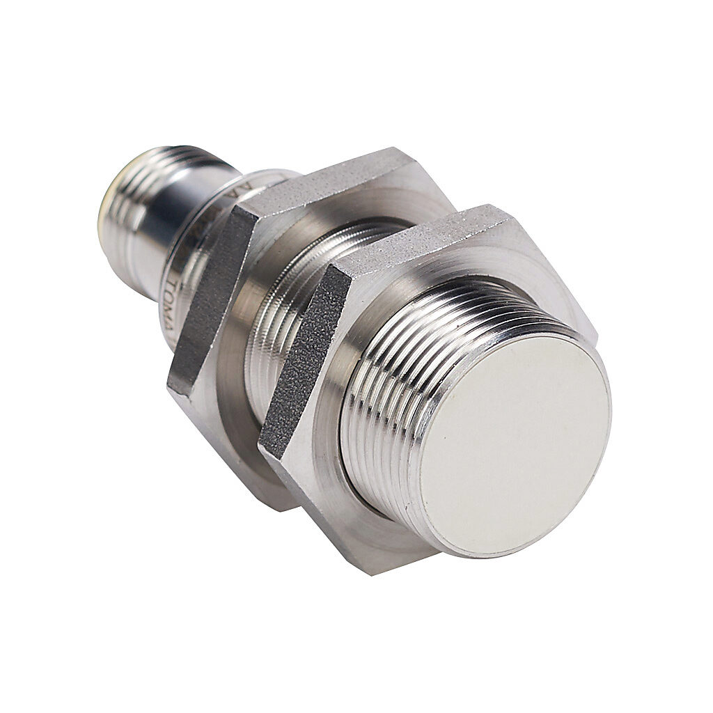 KSK6-AP-3H - AutomationDirect inductive proximity sensor, tubular, 18mm diameter x 45mm body, 316 stainless steel housing, PNP, N.O. output, 8mm sensing distance, flush, 2 kHz switching frequency, IP65 IP66 IP67 IP68 IP69K, 4-pin M12 quick-disconn...