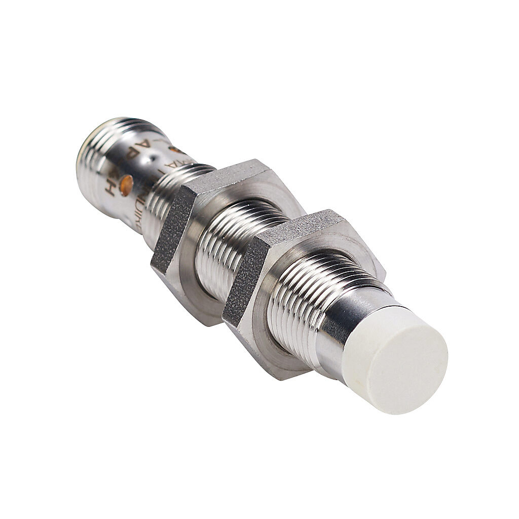 KSM-AP-4H - AutomationDirect inductive proximity sensor, tubular, 12mm diameter x 60mm body, 316 stainless steel housing, PNP, N.O. output, 10mm sensing distance, non-flush, 2 kHz switching frequency, IP65 IP66 IP67 IP68 IP69K, 4-pin M12 quick-dis...