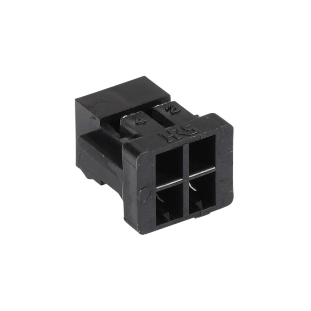 L7P-CON-F - AutomationDirect drive analog monitor crimp connector, 4-pin. For use with all LS Electric L7P and iX7 series drives. Requires L7P-CON-E drive analog monitor crimp pins.