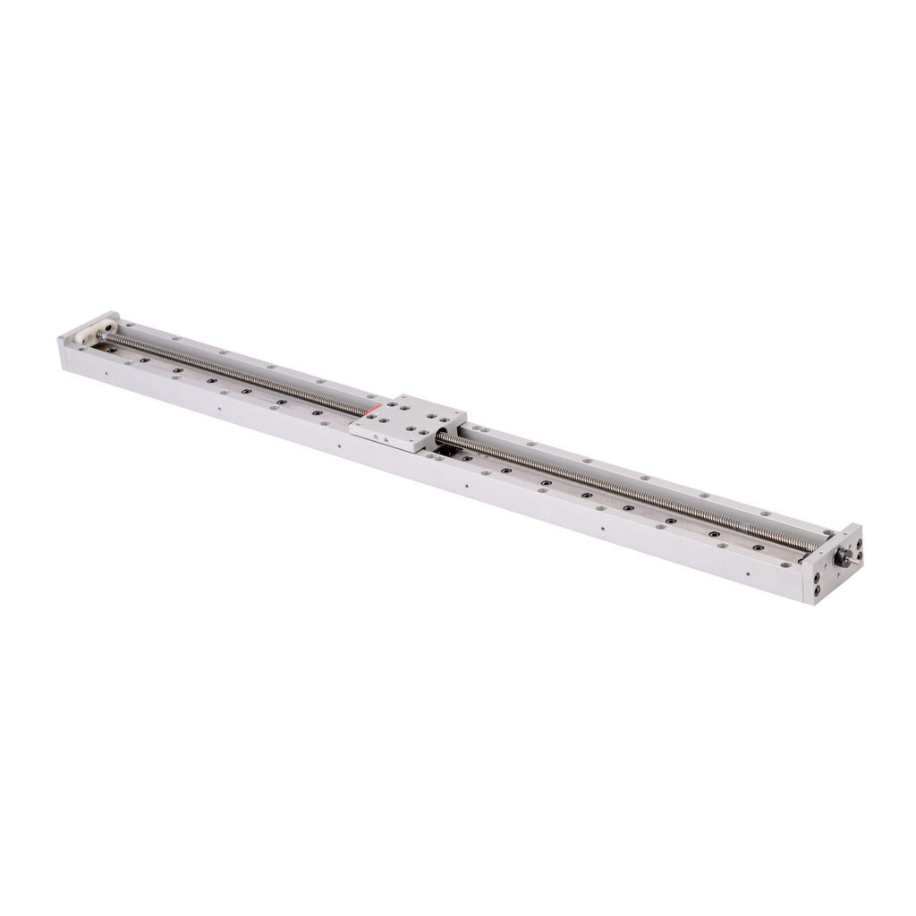LAHP-25TM504LP25 - SureMotion linear actuator assembly, single square bearing rail, 50mm wide, 504mm travel, lead screw, 0.25in pitch, carbon steel rail.