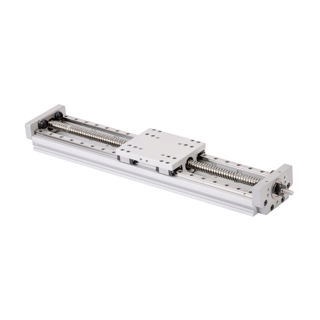 LAHP-33TM210LP25 - SureMotion linear actuator assembly, twin square bearing rail, 60mm wide, 210mm travel, lead screw, 0.25in pitch, carbon steel rail.
