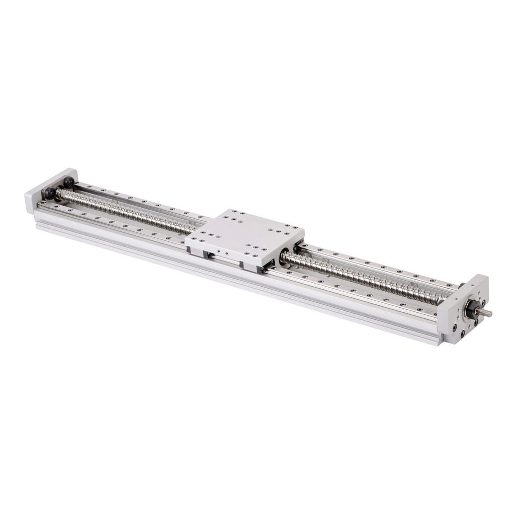 LAHP-33TM310B10M - SureMotion linear actuator assembly, twin square bearing rail, 60mm wide, 310mm travel, ball screw, 10mm pitch, carbon steel rail.
