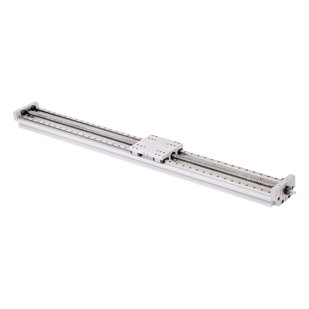 LAHP-33TM510LP25 - SureMotion linear actuator assembly, twin square bearing rail, 60mm wide, 510mm travel, lead screw, 0.25in pitch, carbon steel rail.