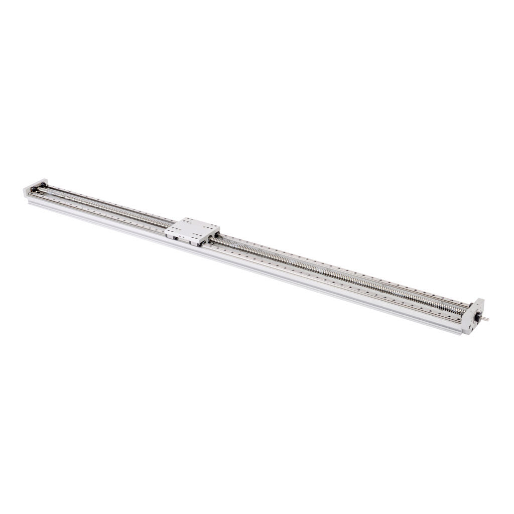 LAHP-33TM810LP25 - SureMotion linear actuator assembly, twin square bearing rail, 60mm wide, 810mm travel, lead screw, 0.25in pitch, carbon steel rail.