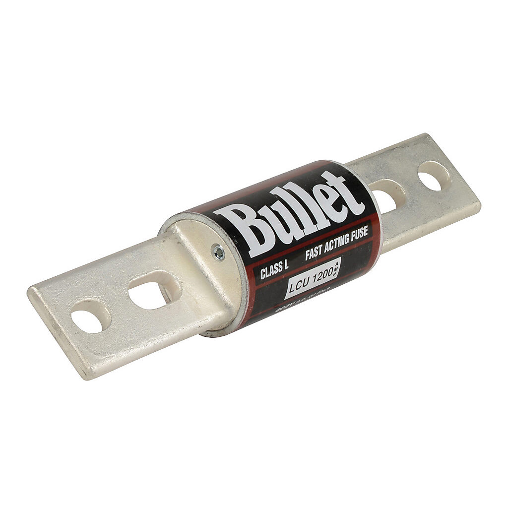 LCU1200 - Edison fuse, LCU series, Class L, current-limiting, fast-acting, 1200A, 600 VAC, knife blade, feeder/branch, semiconductor protection applications.