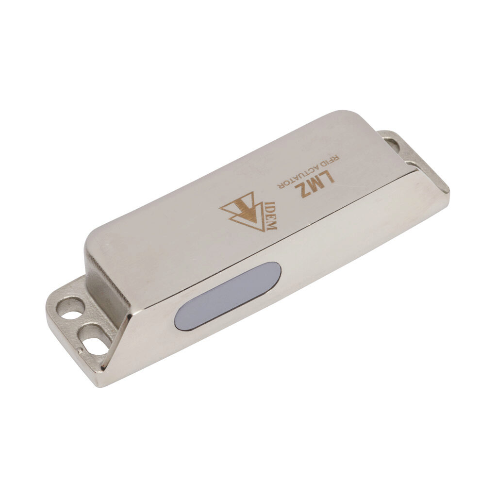 LMZ-412200 - IDEM Z-Range safety switch actuator, replacement, non-contact master coded RFID, 316 stainless steel housing, 88 x 25mm.