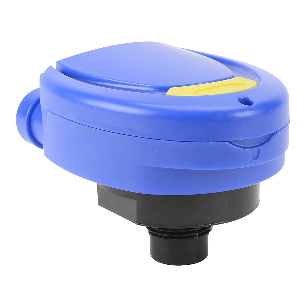 LU80-5101 - Flowline EchoSpan ultrasonic liquid level sensor, 9.8ft/3m sensing range, 4-20 mA, 12-28 VDC, LCD digital display with pushbuttons, 1in male NPT process connection.