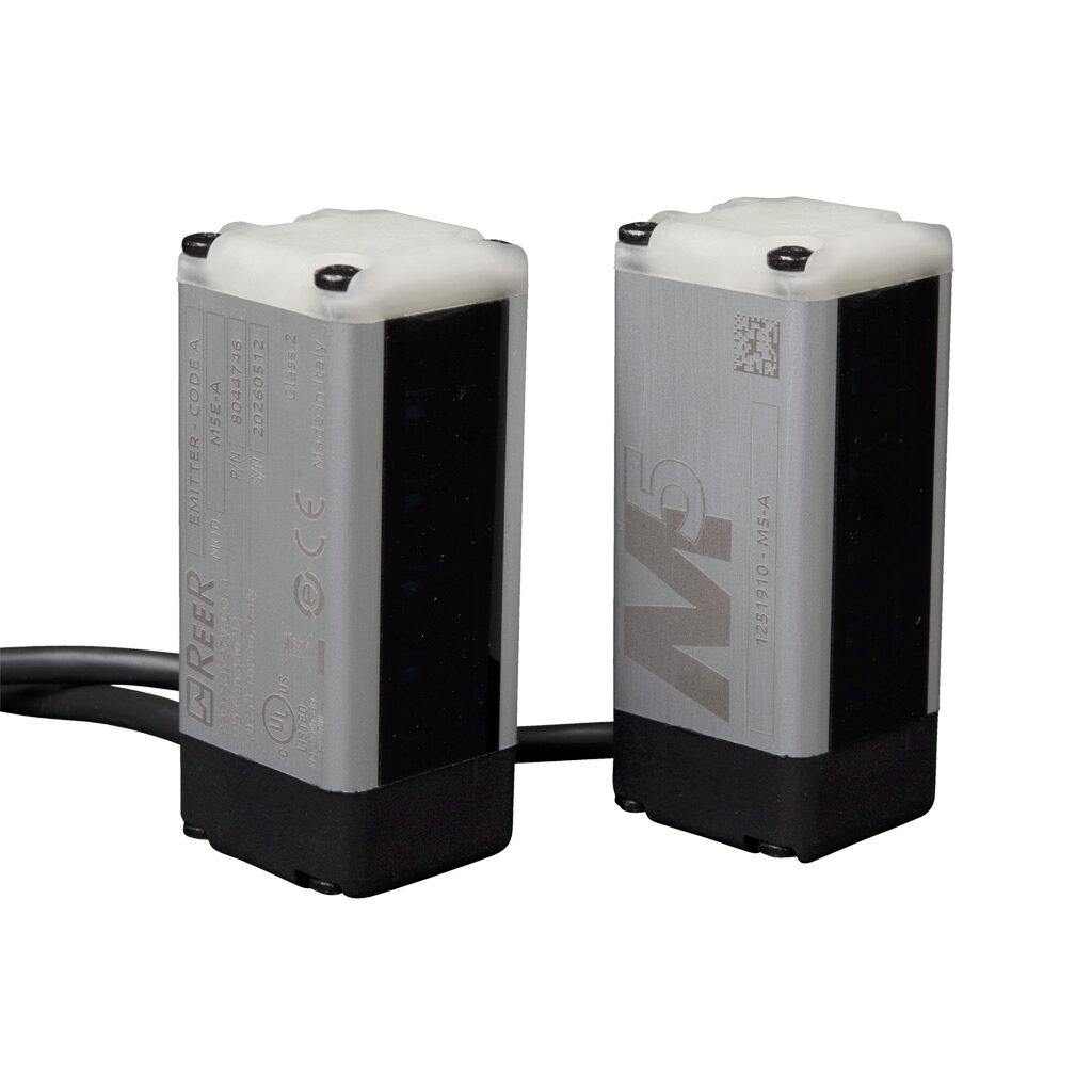 M5-A - ReeR muting sensor, sender/receiver pair, A coding. For use with ReeR Safegate light curtains.