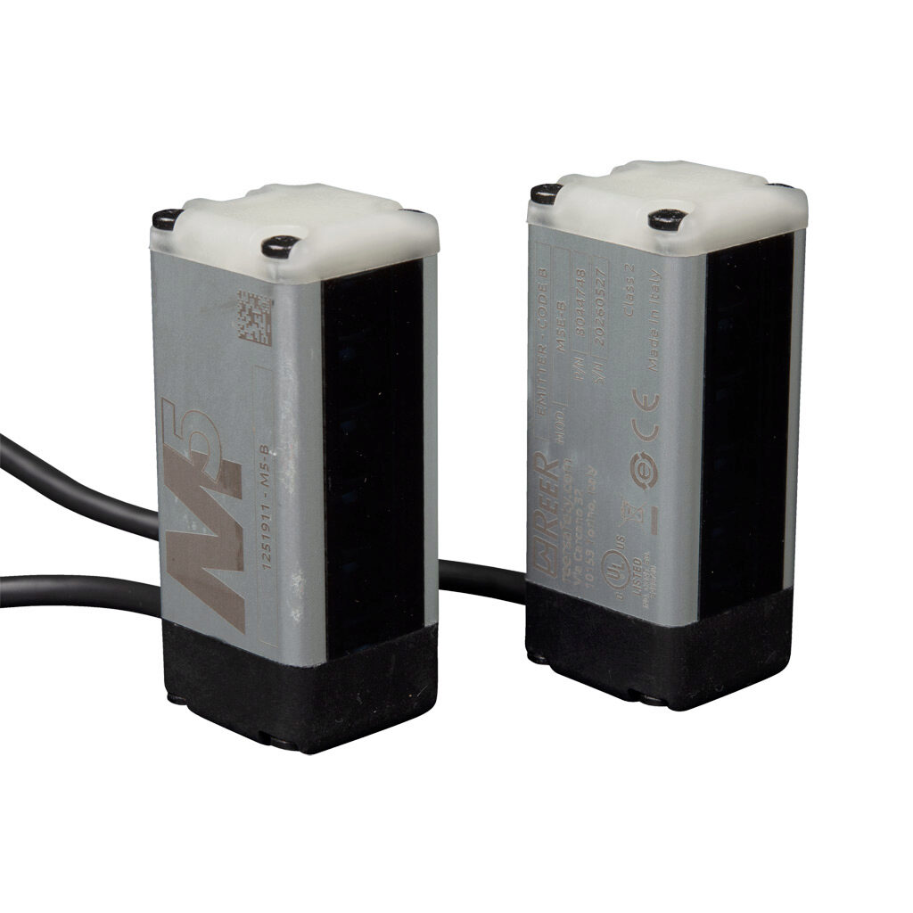 M5-B - ReeR muting sensor, sender/receiver pair, B coding. For use with ReeR Safegate light curtains.