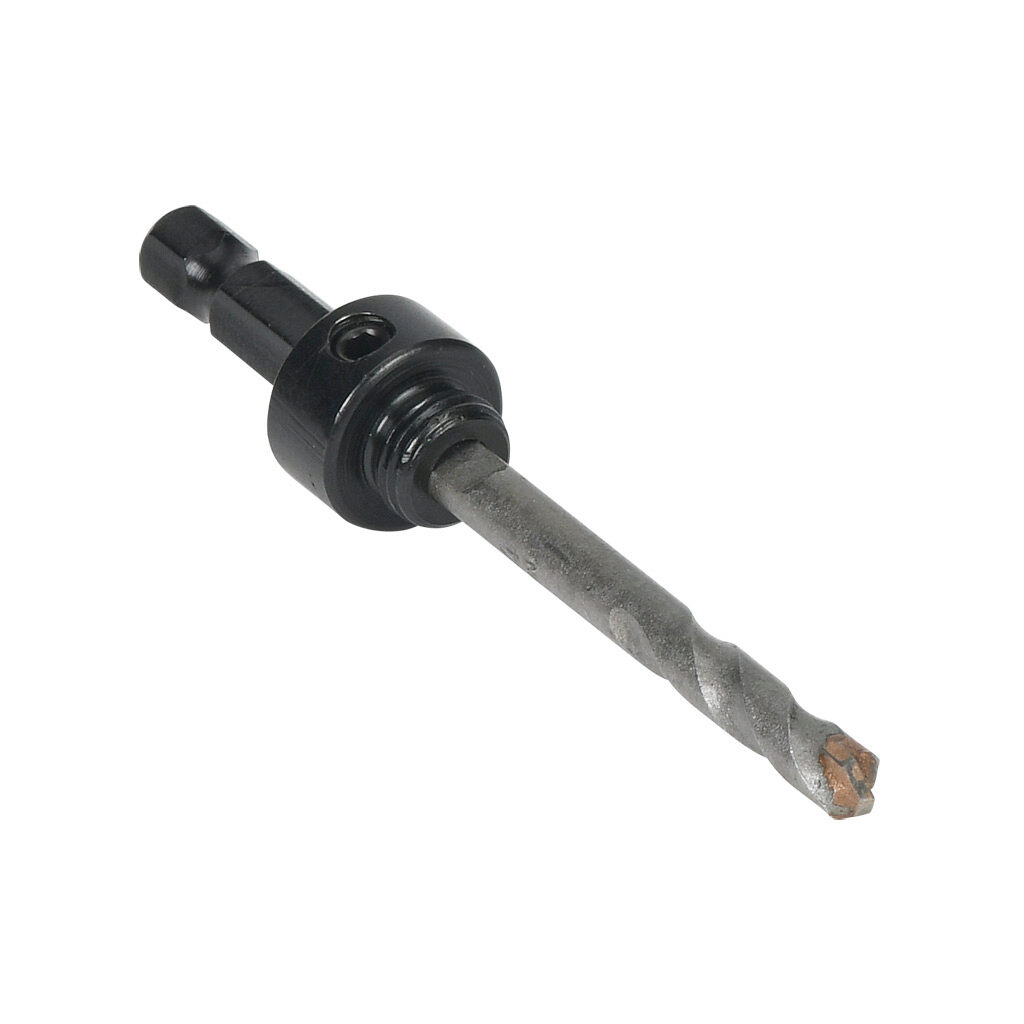 AutomationDirect MA34CT - MK Morse arbor assembly, 1/2-20 UNF, 3/8in hex shank. For use with 9/16in to 1-13/16in hole saws. Standard arbor and 1/4in carbide-tipped pilot bit included.