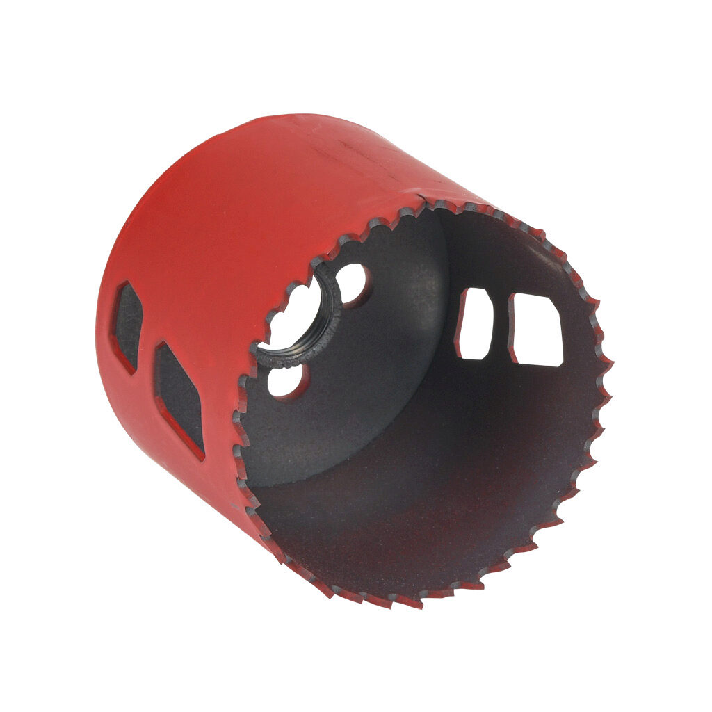 AutomationDirect MHS40 - MK Morse hole saw, 2-1/2in (64mm), bi-metal cobalt, hardened steel backer, varied tooth, 1-15/16in (50mm) maximum cutting depth.