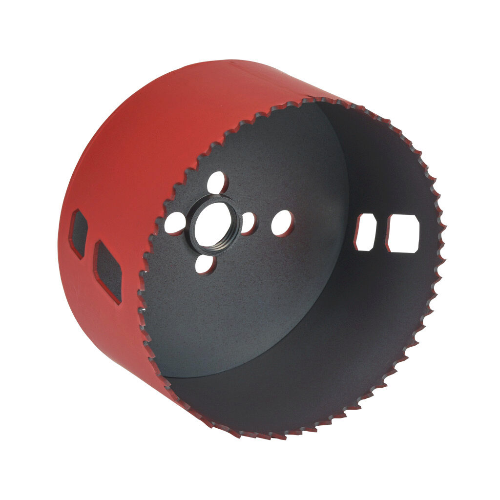 AutomationDirect MHS64 - MK Morse hole saw, 4in (102mm), bi-metal cobalt, hardened steel backer, varied tooth, 1-15/16in (50mm) maximum cutting depth.