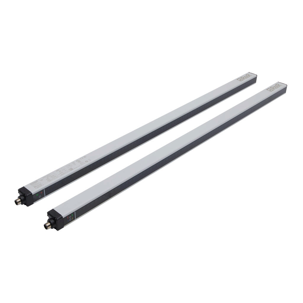 MI751-C - ReeR Micron light grid, sender/receiver pair, object detection, 10mm resolution, 740mm detection height, 0-10m operating distance, (2) push-pull complementary, (2) 5-pin M12 quick-disconnects.