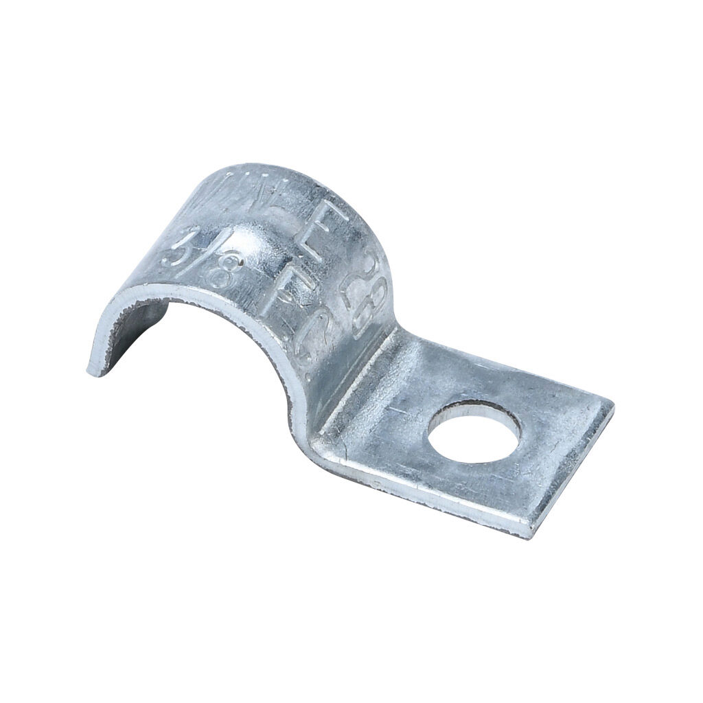 MINE28 - Minerallac 1-hole conduit mount strap, medium duty. Package of 100. For use with 3/8in FMC.