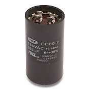 MTA-CAP-04 - IronHorse start capacitor, replacement. For use with 1-1/2hp 1800rpm IronHorse MTR series 1-phase AC motors. Not compatible with MTR2 series motors.