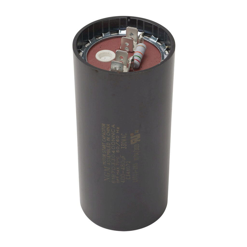 MTAF2-CAP-18 - IronHorse start capacitor, replacement. For use with 7-1/2hp 1800rpm IronHorse MTF2 series 1-phase AC motors. Not compatible with MTF series motors.
