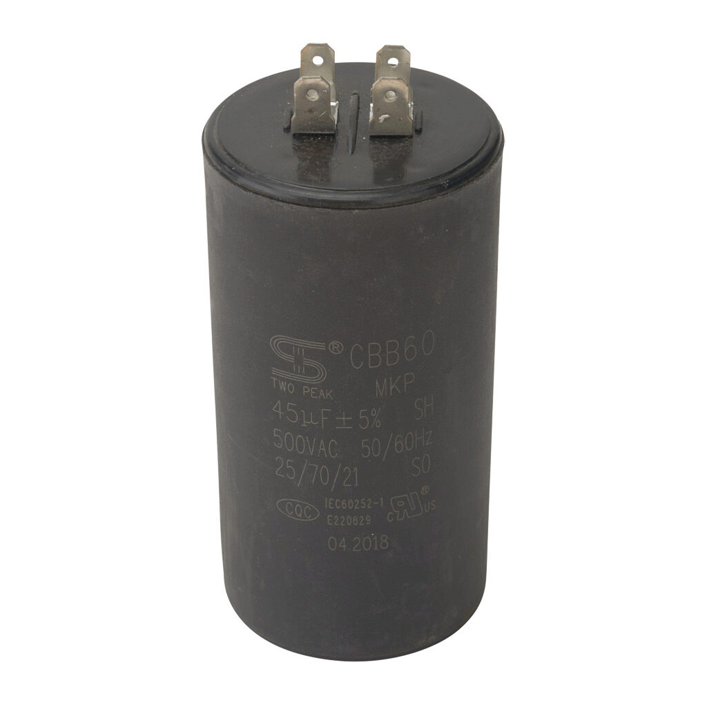 MTAF2-CAP-23 - IronHorse run capacitor, replacement. For use with 7-1/2hp 1800rpm IronHorse MTF2 series 1-phase AC motors. Not compatible with MTF series motors.