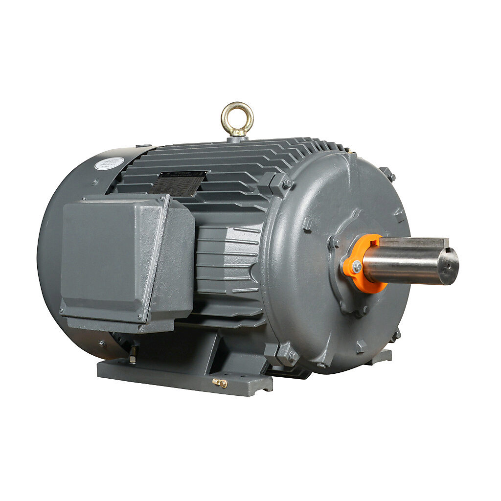 MTCP2-150-3BD18 - IronHorse MTCP2 premium efficiency AC induction motor, general purpose, inverter rated and severe duty, 150hp, 3-phase, 230/460 VAC, suitable for 208 VAC at 60 Hz, 1800rpm, TEFC, NEMA 445T frame, cast iron, rigid base mount.