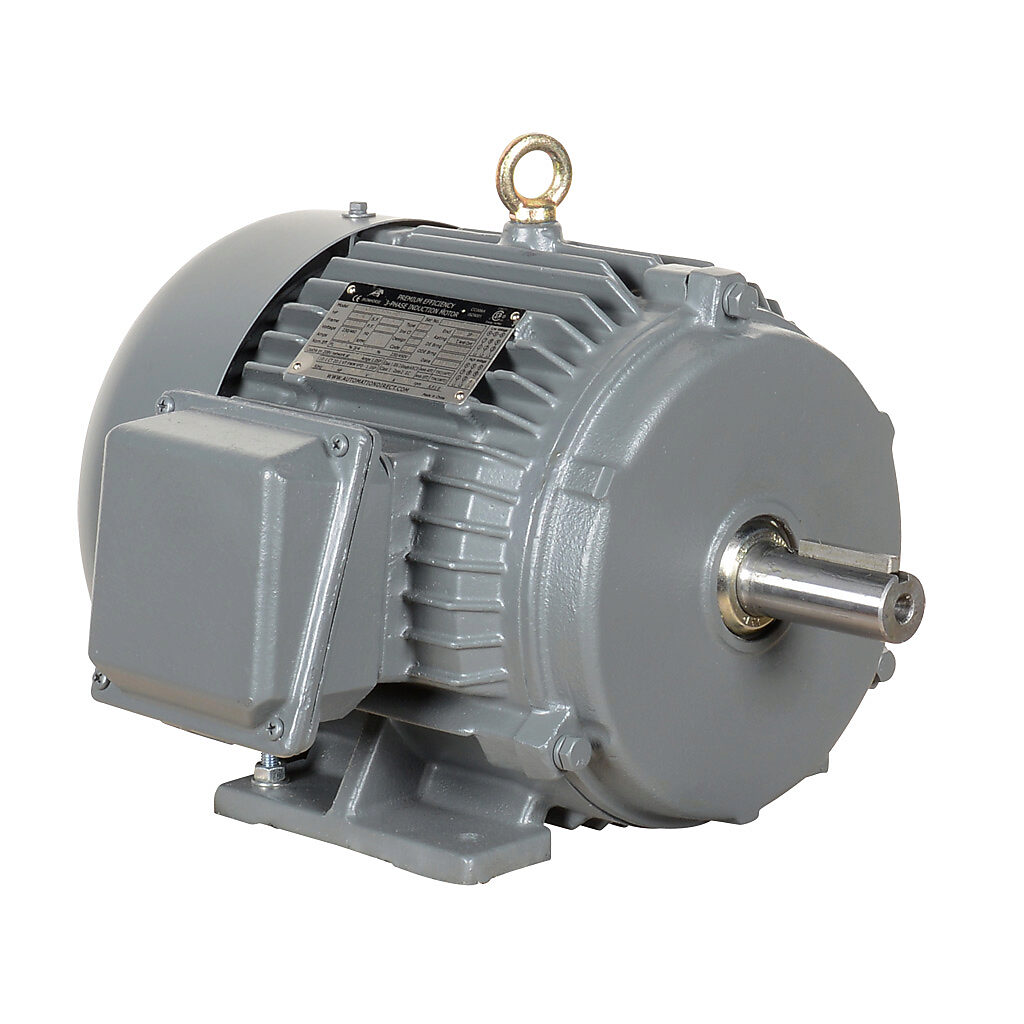 MTCP2-1P5-3BD12 - IronHorse MTCP2 premium efficiency AC induction motor, general purpose, inverter rated and severe duty, 1-1/2hp, 3-phase, 230/460 VAC, suitable for 208 VAC at 60 Hz, 1200rpm, TEFC, NEMA 182T frame, cast iron, rigid base mount.