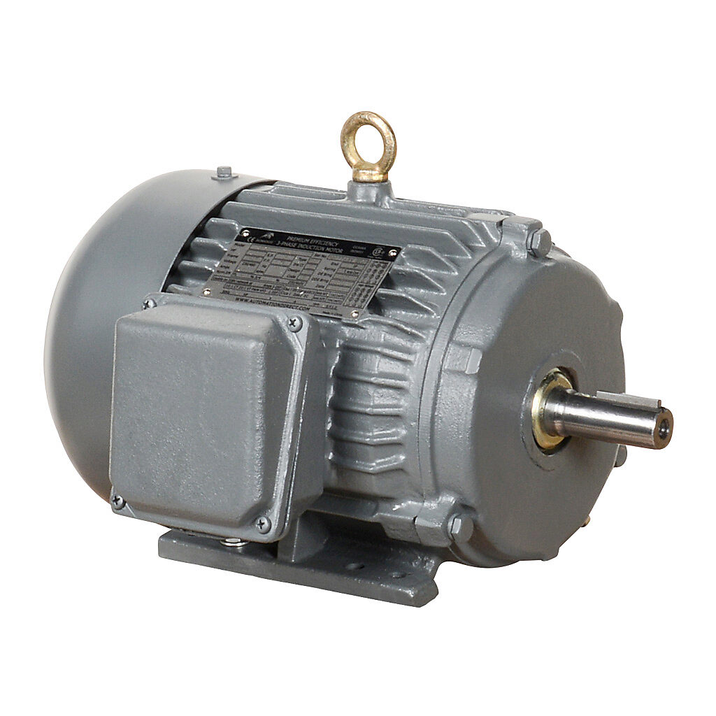 MTCP2-1P5-3BD18 - IronHorse MTCP2 premium efficiency AC induction motor, general purpose, inverter rated and severe duty, 1-1/2hp, 3-phase, 230/460 VAC, suitable for 208 VAC at 60 Hz, 1800rpm, TEFC, NEMA 145T frame, cast iron, rigid base mount.